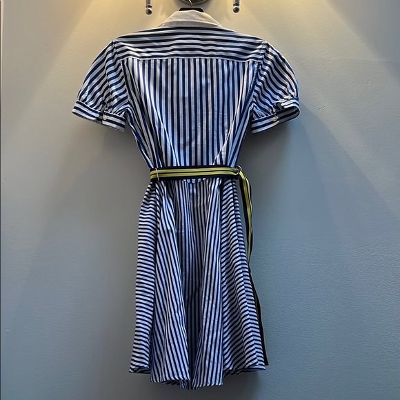 Ralph Lauren Striped Blue and White Kids Dress - Picture 2 of 4